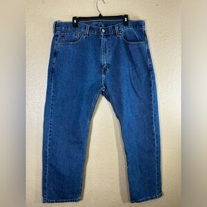 Levi’s 505 Jeans Men's 38x29 Blue Denim Cotton Straight High Rise Classic